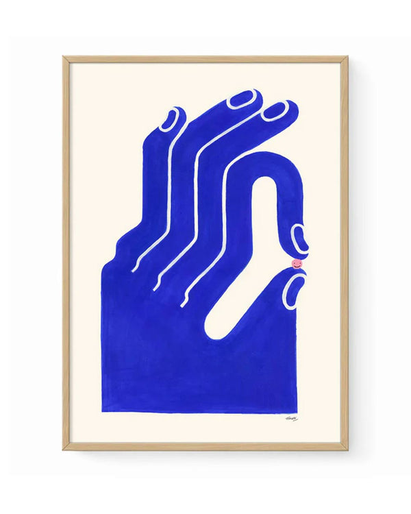 It's OK Blue Poster - Frederique Matti (50x70cm)