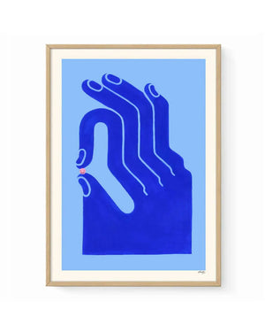 It will be OK Blue Poster - Frederique Matti (30x40cm)