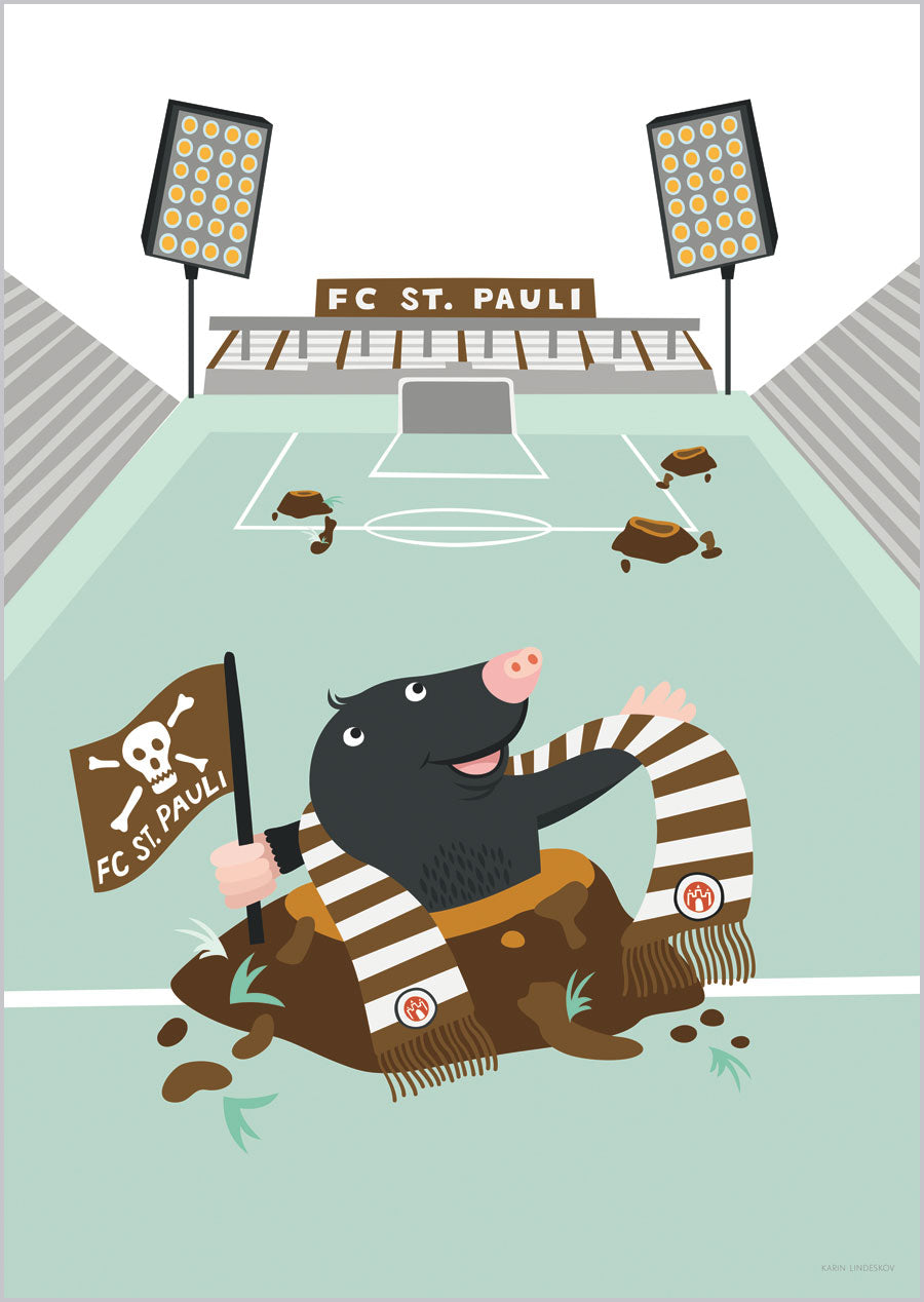 Maulwurf am Millerntor Print (Din A3)