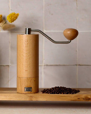 Kaffeemühle aus Buchenholz No.1