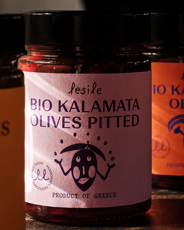 Lesile - BIO entsteinte Kalamata Oliven - 340/170g