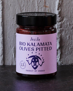Lesile - BIO entsteinte Kalamata Oliven - 340/170g