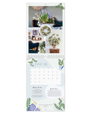 Immerwährender Blumenkalender "Blüten, die bleiben"