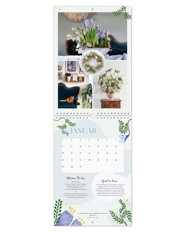 Immerwährender Blumenkalender "Blüten, die bleiben"