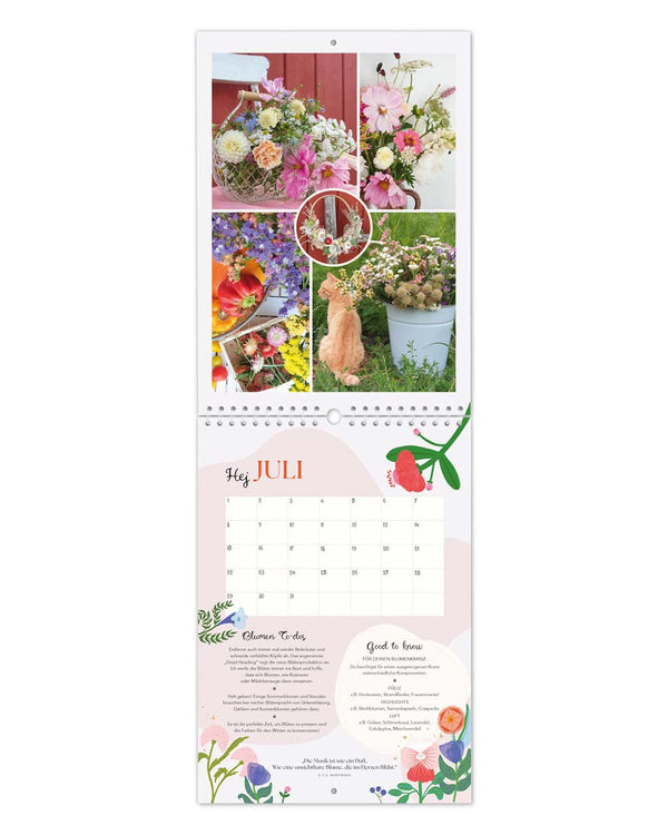 Immerwährender Blumenkalender "Blüten, die bleiben"