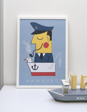 Hamburg Kapitän Ahoi Poster