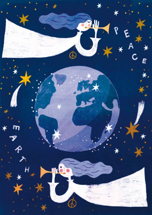 Peace Postkarte