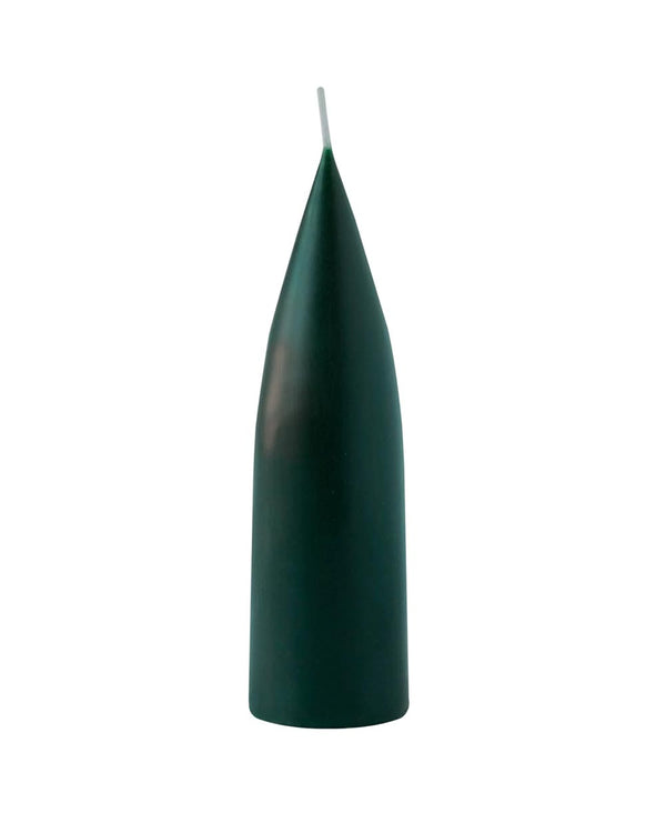 Cone-Shaped Candle Forest Green