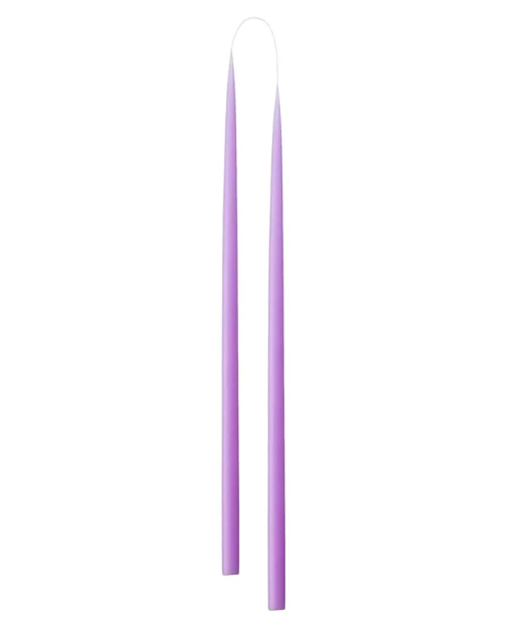 Slim Colored Candle Pastel Purple (2er-Set)