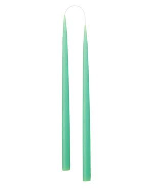 Hand Dipped Candle Mint Green H35cm (2er Set)