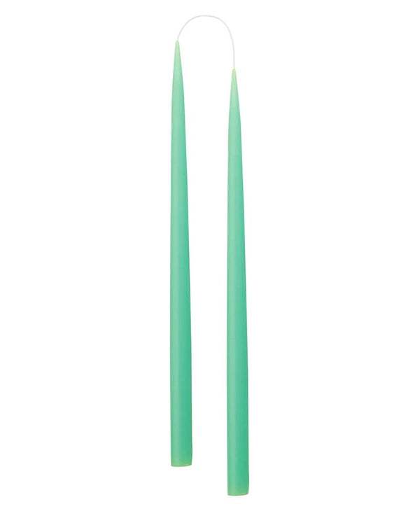Hand Dipped Candle Mint Green H35cm (2er Set)
