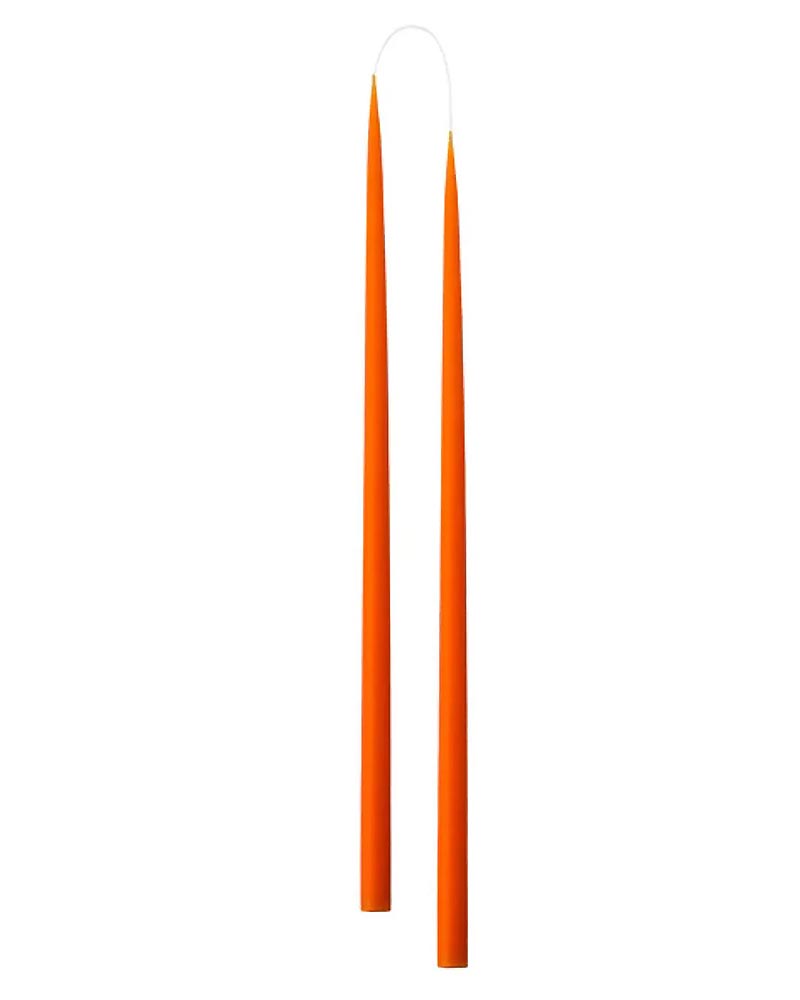 Slim Colored Candle Orange (2er-Set)