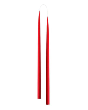 Slim Colored Candle X-mas Red (2er-Set)