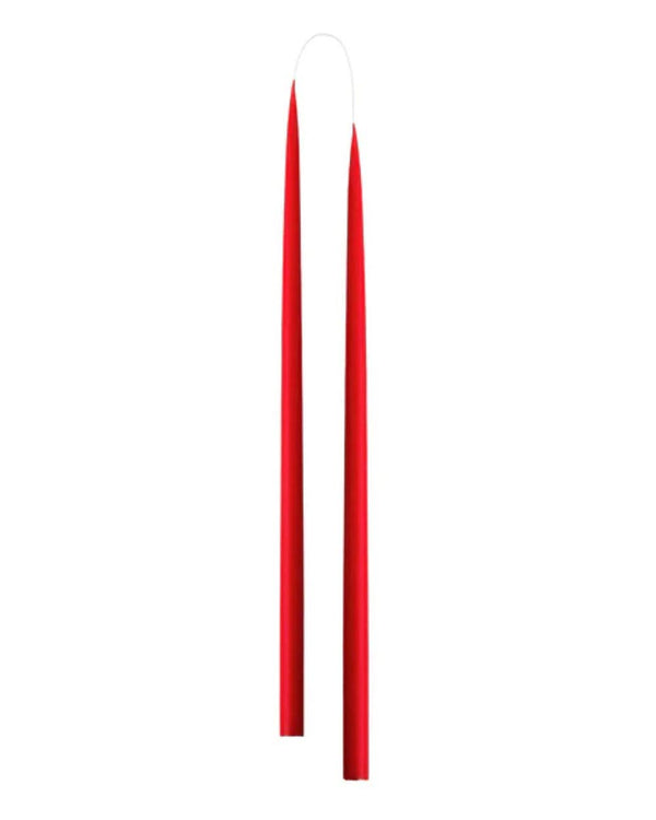 Slim Colored Candle X-mas Red (2er-Set)