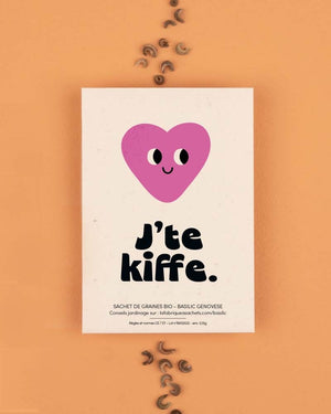 „Ich liebe dich“ Basilikum Samentüte - La Fabrique à Sachets