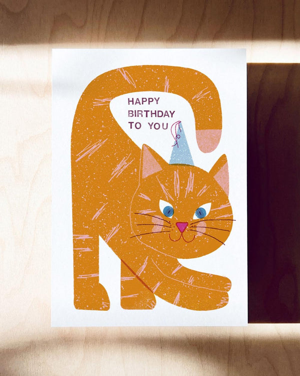 Barbara Dziadosz - Birthday Kitty Postkarte