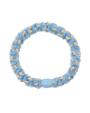 Kknekki Haargummi Velvet Stripe Light blue
