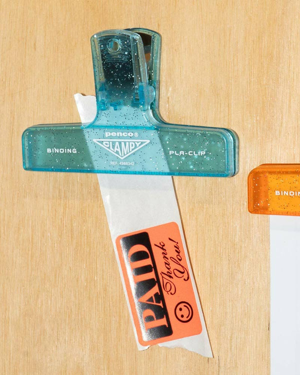 Penco Klammer Clampy PlaClip Glitter Light Blue
