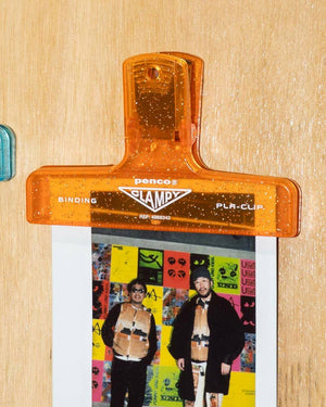 Penco Klammer Clampy PlaClip Glitter Orange