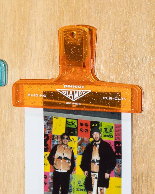 Penco Klammer Clampy PlaClip Glitter Orange