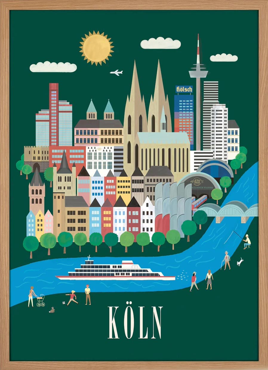 Köln Poster (50 x 70 cm)