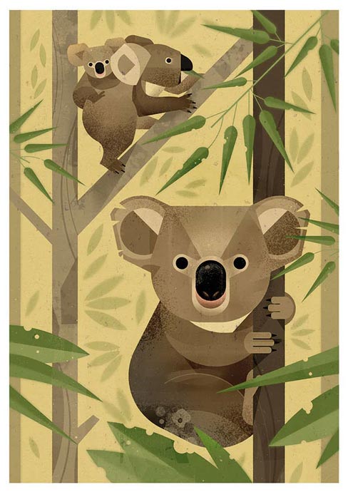 Koala Postkarte