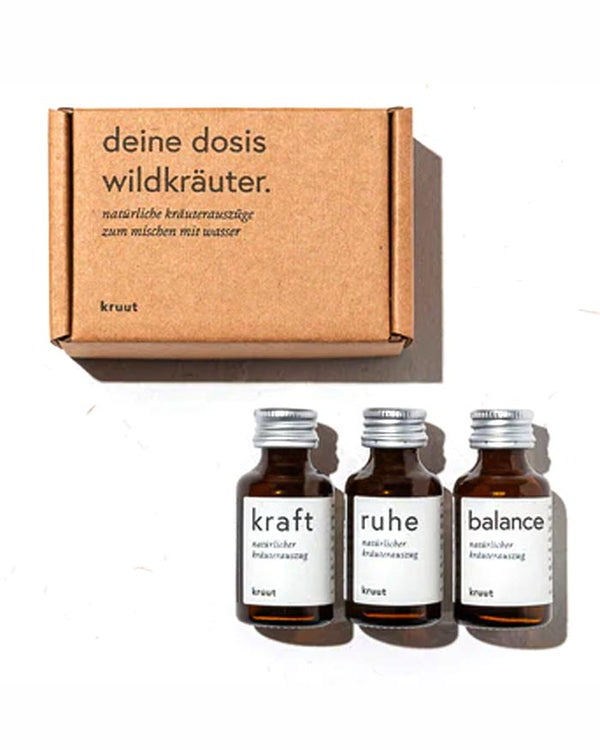 Kraft, Ruhe, Balance - 3er Set Wildkräuter