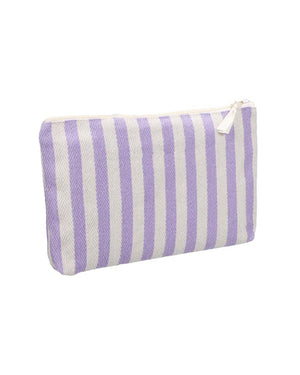 Kulturbeutel Stripes Natural Lilac