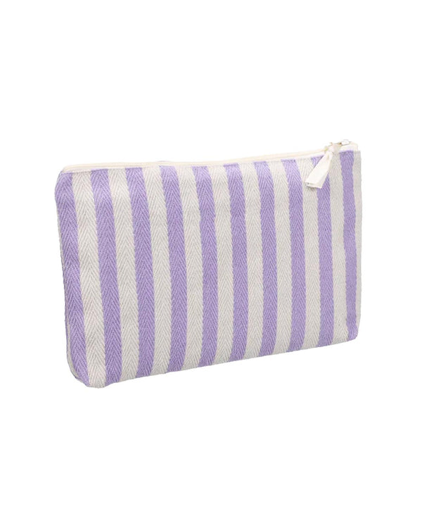 Kulturbeutel Stripes Natural Lilac