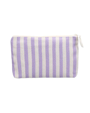 Kulturbeutel Stripes Natural Lilac