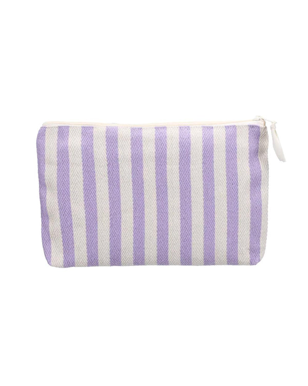 Kulturbeutel Stripes Natural Lilac