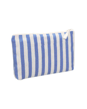 Kulturbeutel Stripes Natural Light Blue