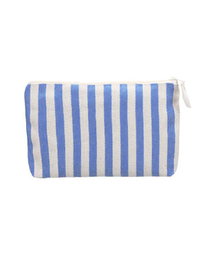 Kulturbeutel Stripes Natural Light Blue