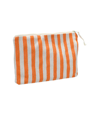 Kulturbeutel Stripes Natural Orange