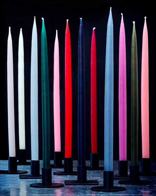 Hand Dipped Candle Offwhite H35cm (2er Set)