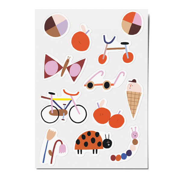 3 Stickerbögen Summer by Anna Katharina Jansen
