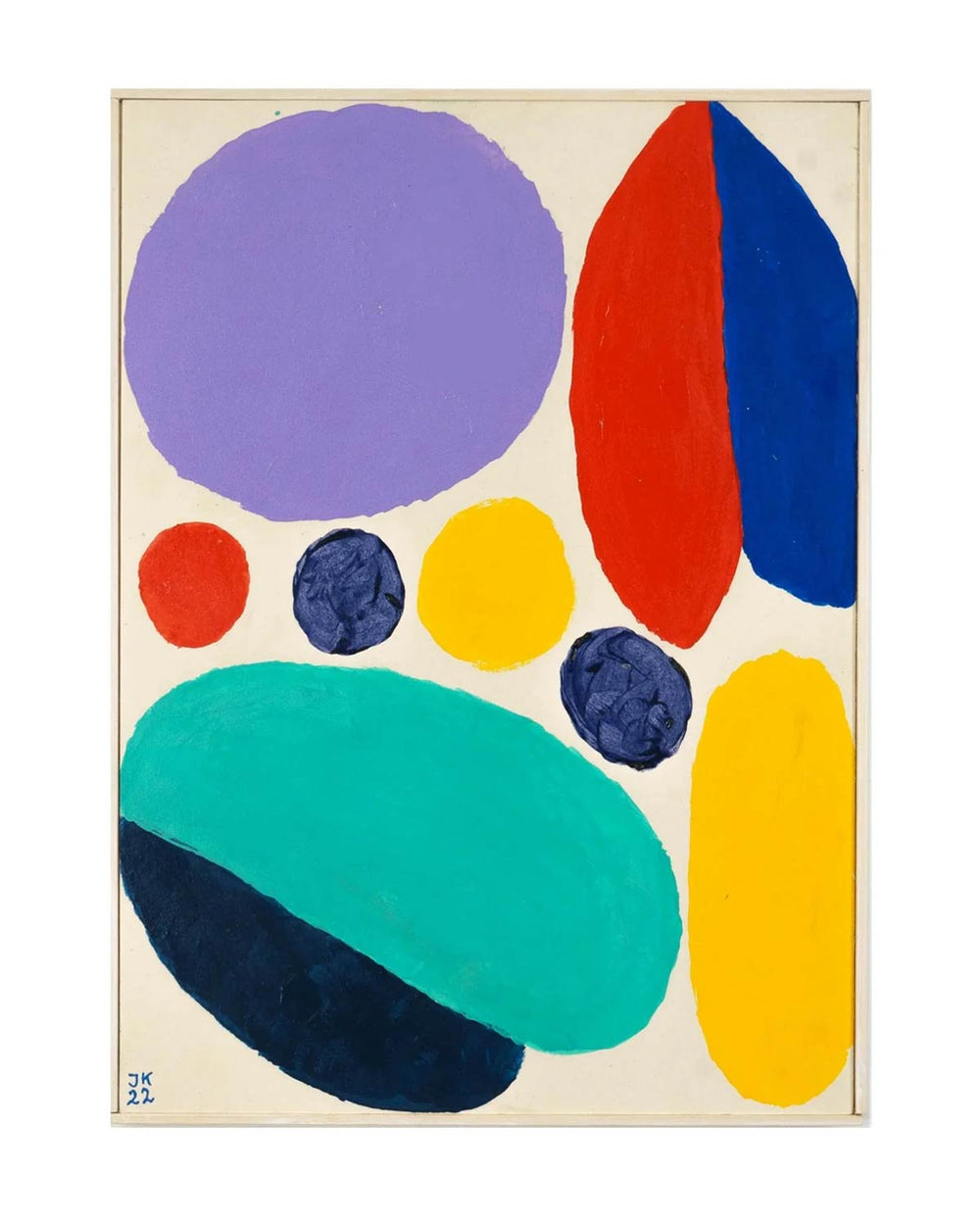 Leaves and Berries - Akryl - 35x48 cm - Jan Kruse