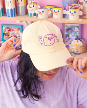 Magic Lemon Cap Light Yellow & Purple