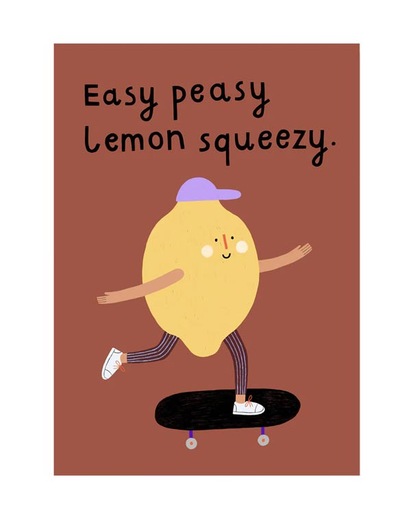 Lemon Postkarte