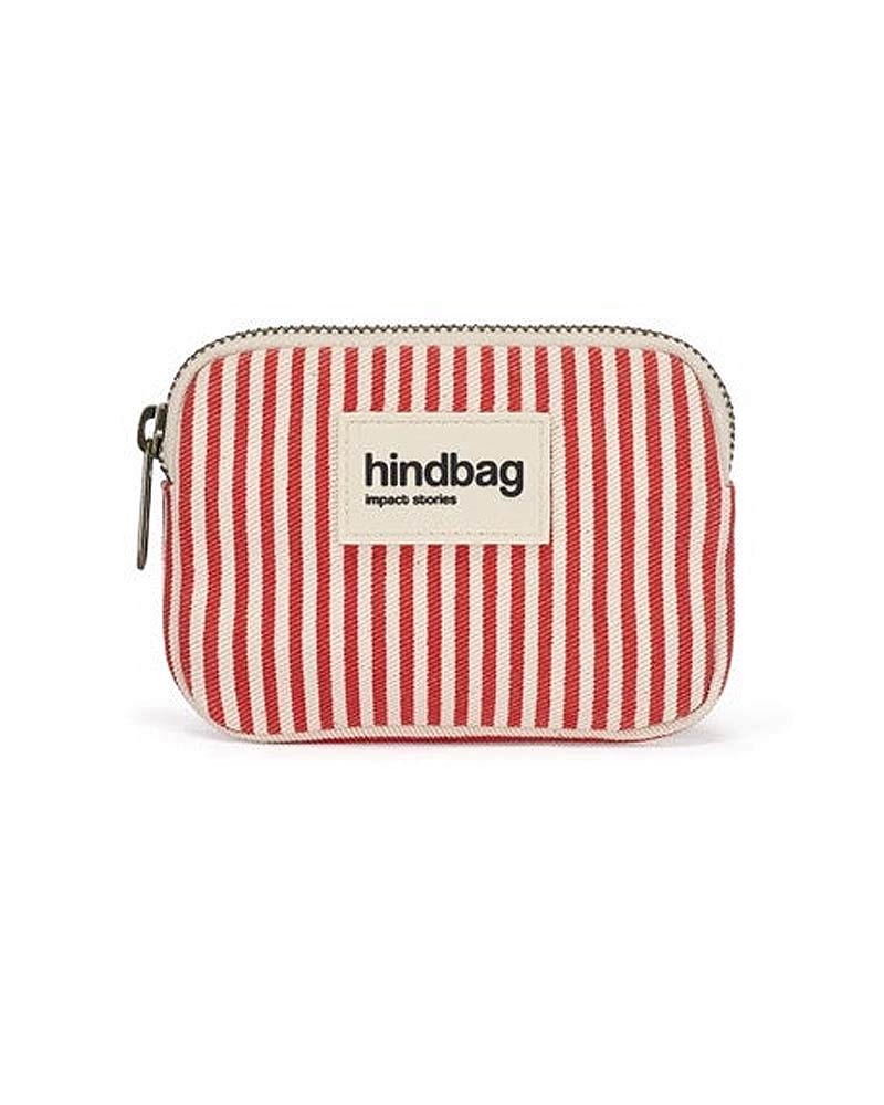 Hindbag Geldbeutel Lili Rot gestreift