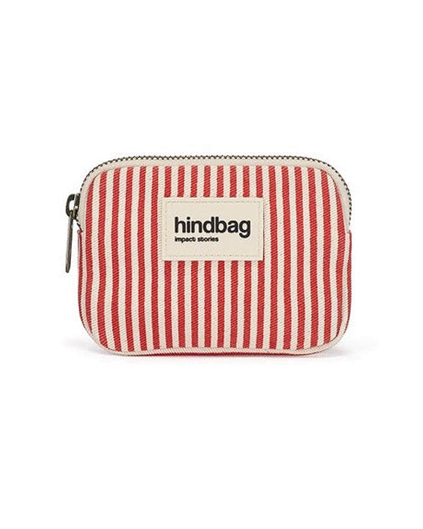 Hindbag Geldbeutel Lili Rot gestreift