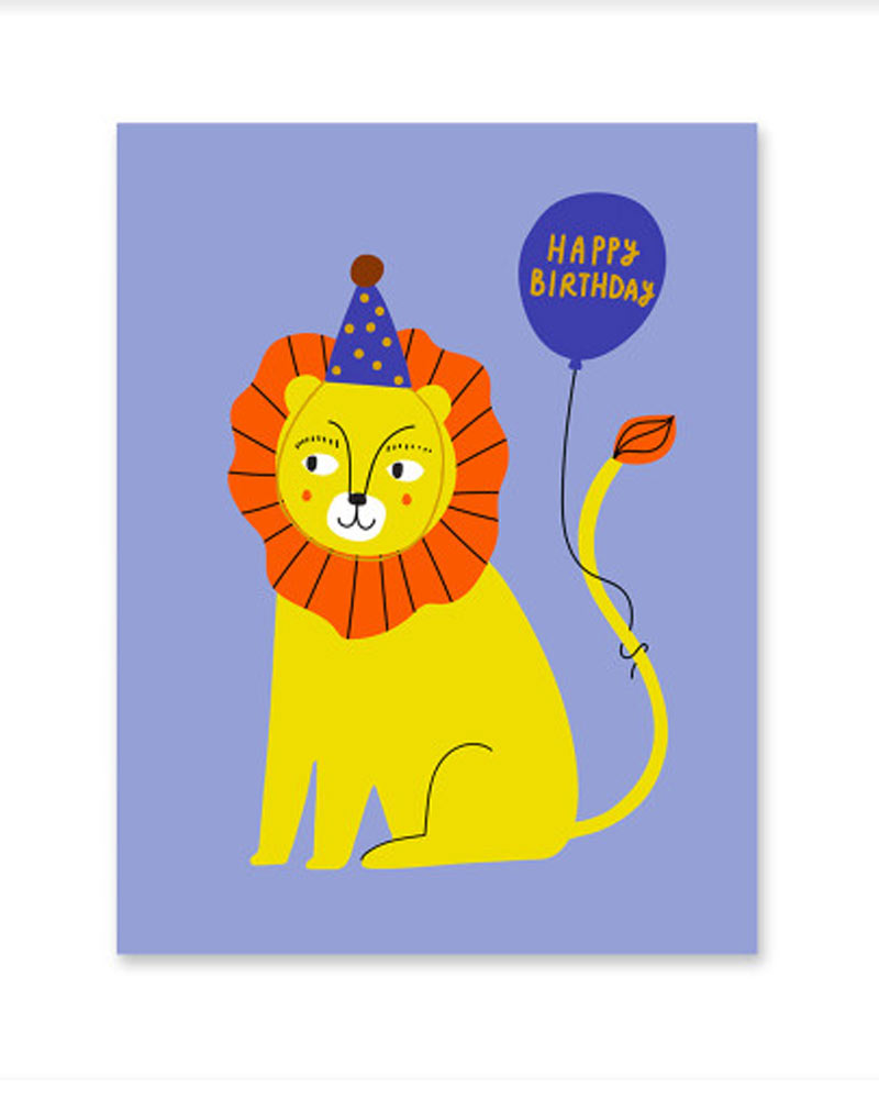 Lion Birthday Postkarte