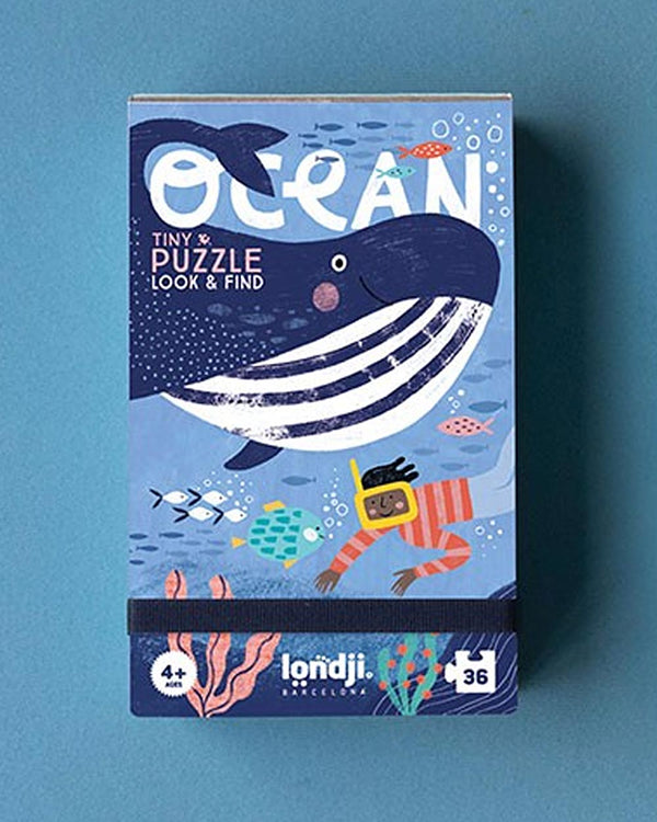 Kleines Puzzle Ocean von Londji Wal Taucher Meer