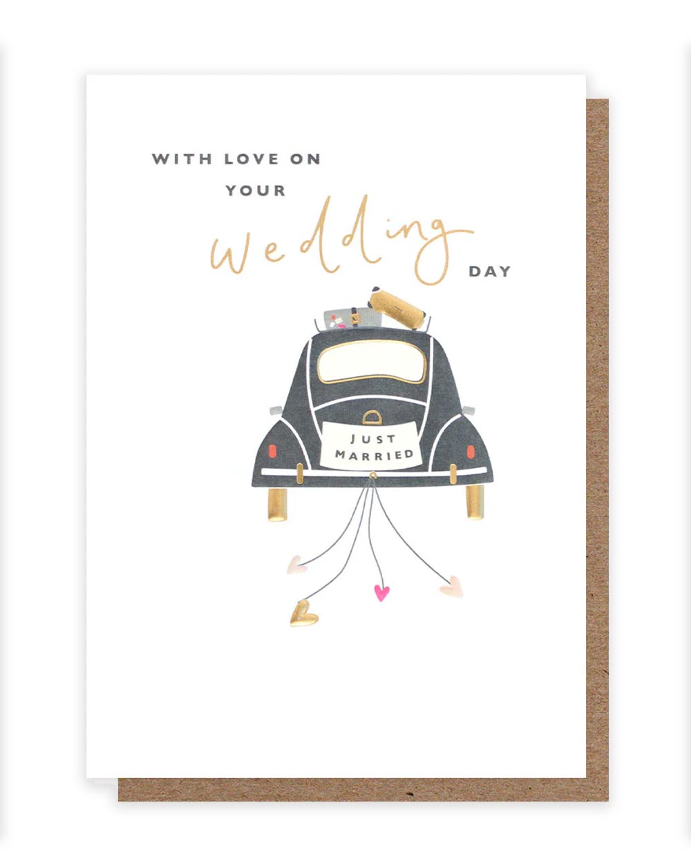 With Love On Your Wedding Klappkarte