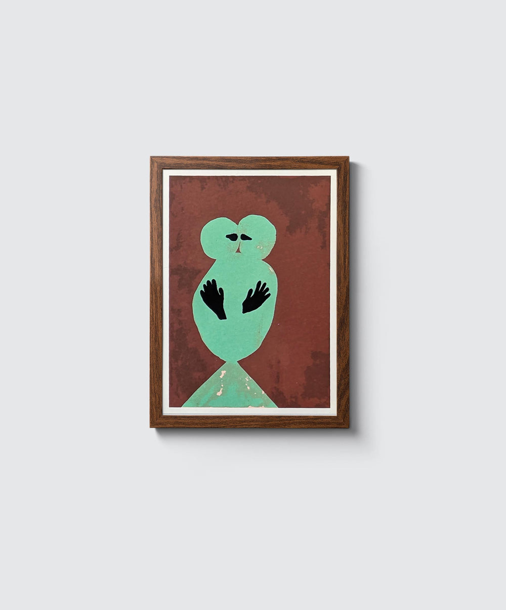 Machon 001 Siebdruck (12x17cm): Minimalistisches Kunstwerk von Gosia Machon, signiert und limitiert auf 50 Stück. Rahmen nicht inklusive.