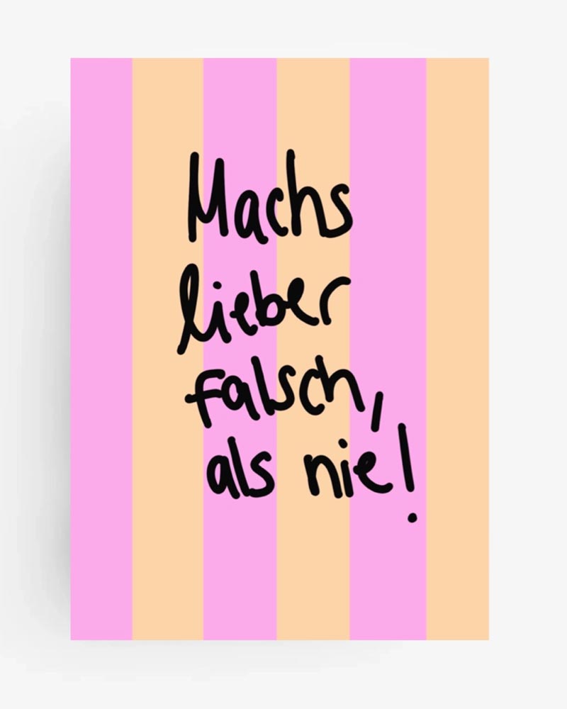 Hej.Ibiza - Machs lieber falsch als nie Postkarte