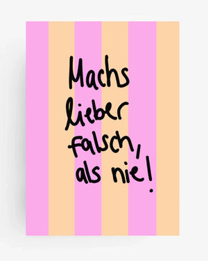 Hej.Ibiza - Machs lieber falsch als nie Postkarte