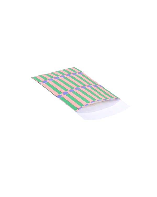 Geschenktüte Flach Matches Litchi Grass Green Cornflower