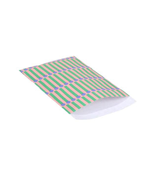 Geschenktüte Flach Matches Litchi Grass Green Cornflower