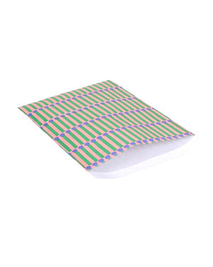 Geschenktüte Flach Matches Litchi Grass Green Cornflower
